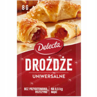 DELECTA DROŻDŻE INSTANT SUSZONE 8g 1szt.