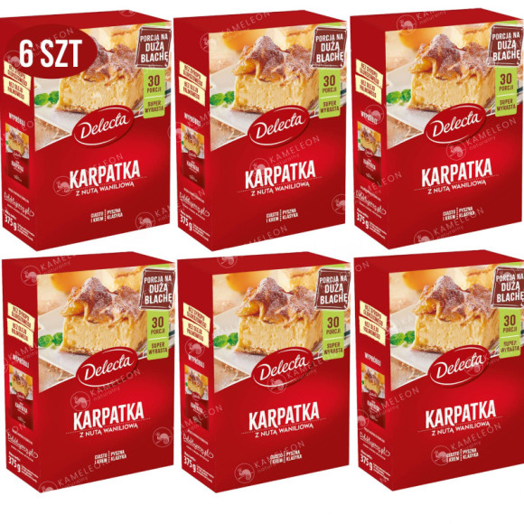 Delecta KARPATKA Z NUTĄ WANILII CIASTO + KREM x6 Delecta KARPATKA Z NUTĄ WANILII CIASTO + KREM x6