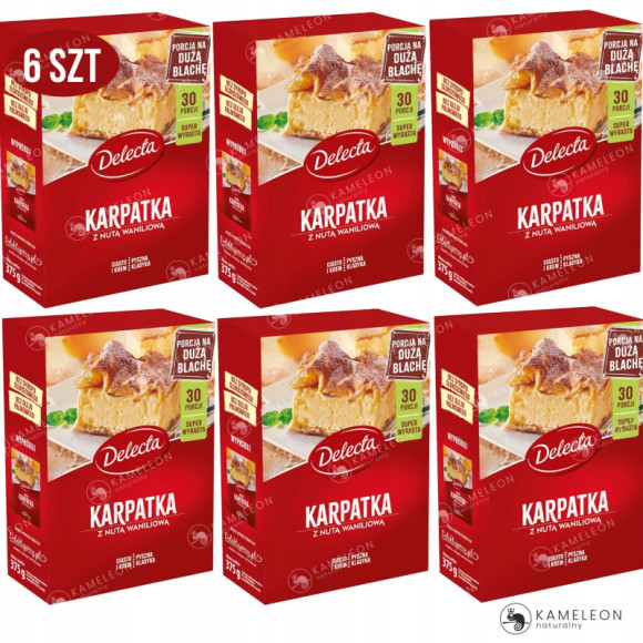 Delecta KARPATKA Z NUTĄ WANILII CIASTO + KREM x6 Delecta KARPATKA Z NUTĄ WANILII CIASTO + KREM x6