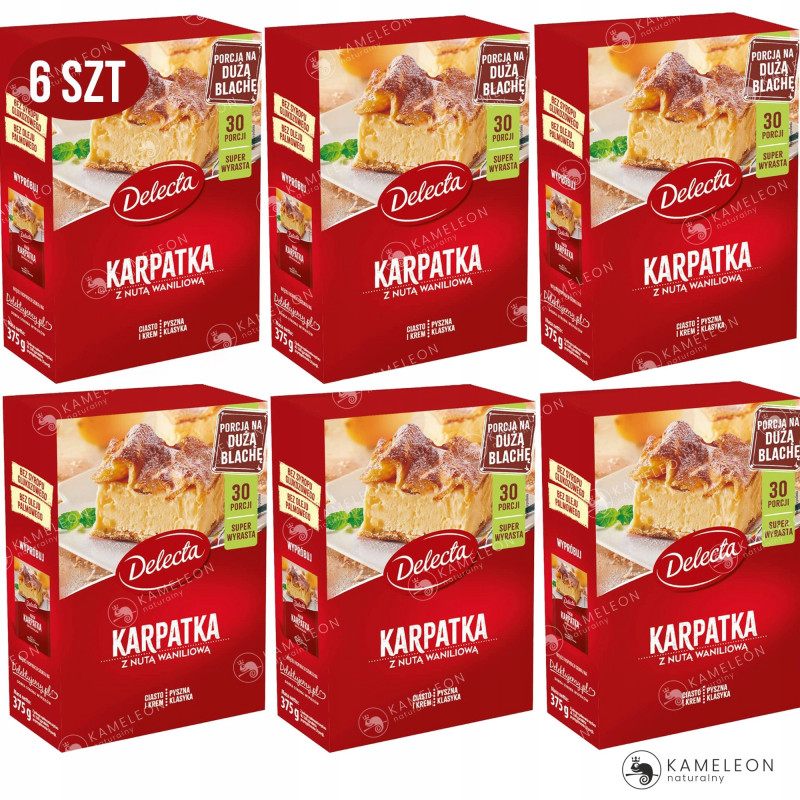 Delecta KARPATKA Z NUTĄ WANILII CIASTO + KREM x6