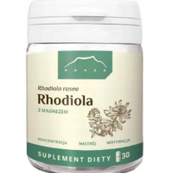 Nanga RHODIOLA Z MAGNEZEM 30 kapsułek wsparcie STRES UKŁAD