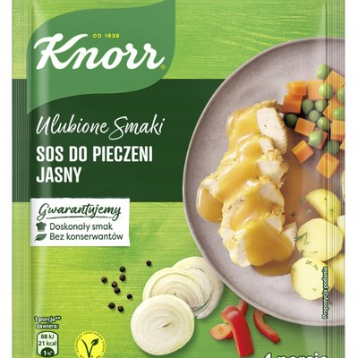 Knorr ULUBIONE SMAKI SOS DO PIECZENI JASNY bez konserW. 25G
