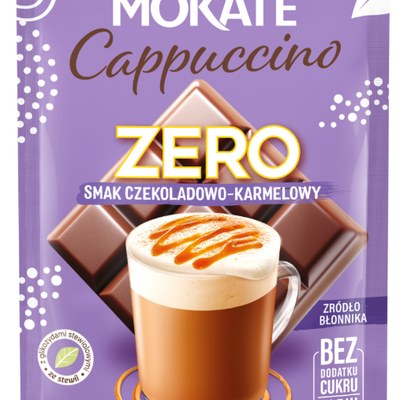 Mokate CAPPUCCINO ZERO SMAK CZEKOLADOWO-KARMELOWY 20G
