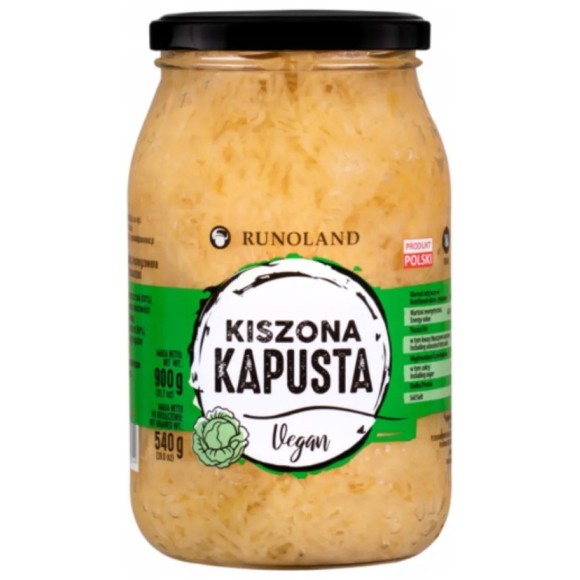 Runoland KAPUSTA KISZONA vegan kiszonka z kapusty do