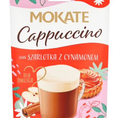 Mokate KAWA CAPPUCCINO SMAK SZARLOTKA Z CYNAMONEM 40G
