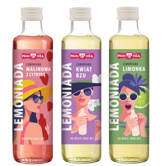 Polska Róża LEMONIADA zestaw mix: MALINA LIMONKA KWIAT BZU