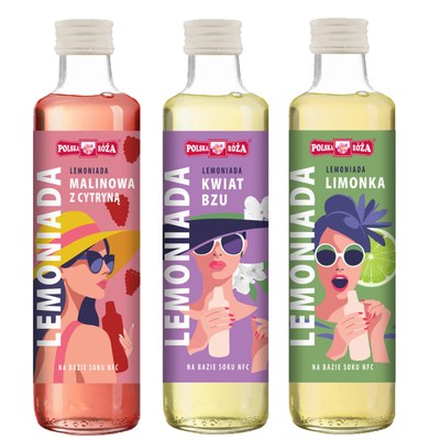 Polska Róża LEMONIADA zestaw mix: MALINA LIMONKA KWIAT BZU