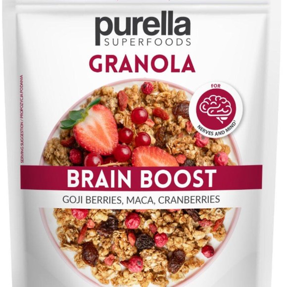 Purella SUPER GRANOLA BRAIN BOOST jagody i żurawina 300g