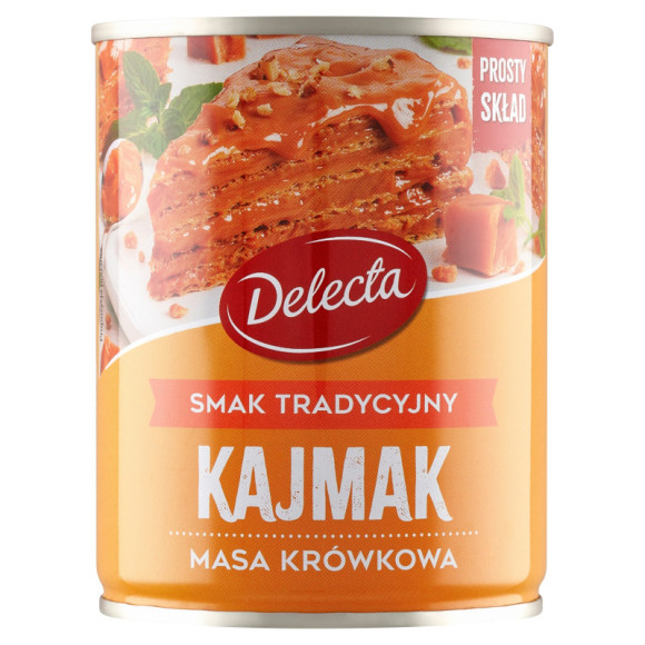 KAJMAK MASA KRÓWKOWA o smaku TRADYCYJNYM TRADYCYJNA Delecta 400g 0,4KG KAJMAK MASA KRÓWKOWA o smaku TRADYCYJNYM TRADYCYJNA Delecta 400g 0,4KG