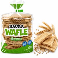 Naura WAFLE KLASYCZNE BEZ DODATKU CUKRU wysoka zawartość
