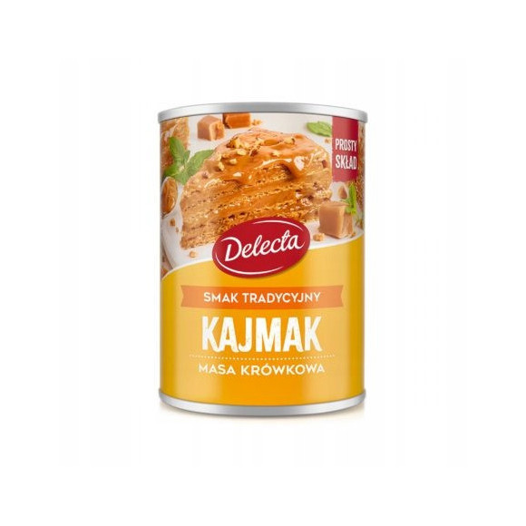 KAJMAK MASA KRÓWKOWA o smaku TRADYCYJNYM TRADYCYJNA Delecta 400g 0,4KG KAJMAK MASA KRÓWKOWA o smaku TRADYCYJNYM TRADYCYJNA Delecta 400g 0,4KG