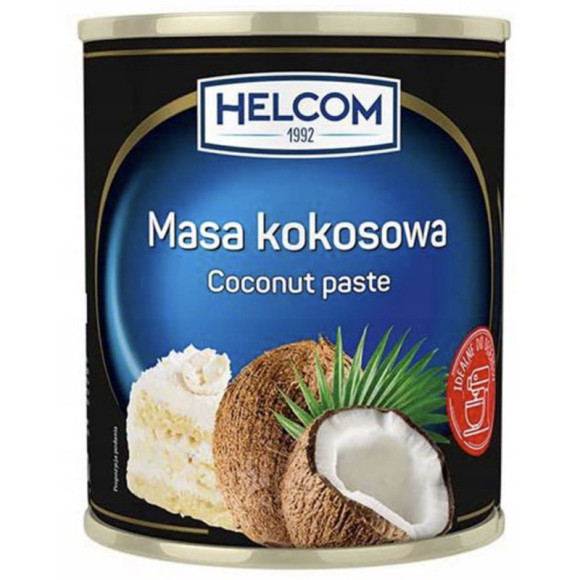 MASA KOKOSOWA KOKOS do ciast naleśników deserów tortów 430g puszka HELCOM MASA KOKOSOWA KOKOS do ciast naleśników deserów tortów 430g puszka HELCOM