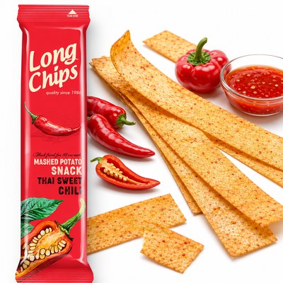 Long Chips CHIPSY ZIEMNIACZANE SŁODKA PAPRYKA CHILLI EXTRA