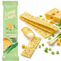 Long Chips CHIPSY SER Z CEBULKĄ EXTRA DŁUGIE krucha