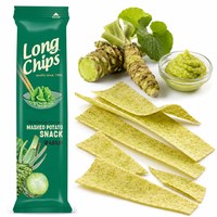 Long Chips CHIPSY WASABI EXTRA DŁUGIE krucha przekąska 75G
