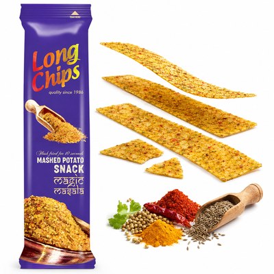 Long Chips CHIPSY smak MAGIC MASALA EXTRA DŁUGIE krucha