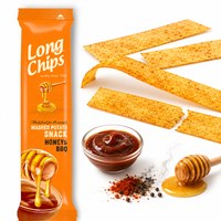 Long Chips CHIPSY smak MIÓD I BBQ krucha przekąska 75G