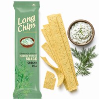 Long Chips CHIPSY smak KWAŚNA ŚMIETANA Z KOPERKIEM 75G