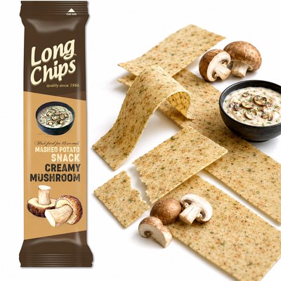 Long Chips CHIPSY smak ŚMIETANA Z GRZYBAMI krucha przekąska