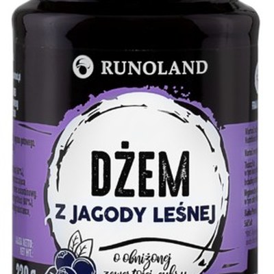 Runoland DŻEM z JAGODY LEŚNEJ niskosłodzony 240g
