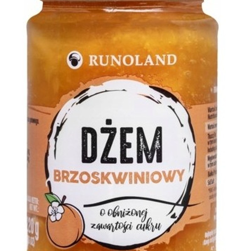 Runoland DŻEM BRZOSKWINIOWY niskosłodzony 220g