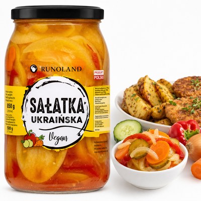 Runoland SAŁATKA UKRAIŃSKA VEGAN warzywna do obiadu potraw