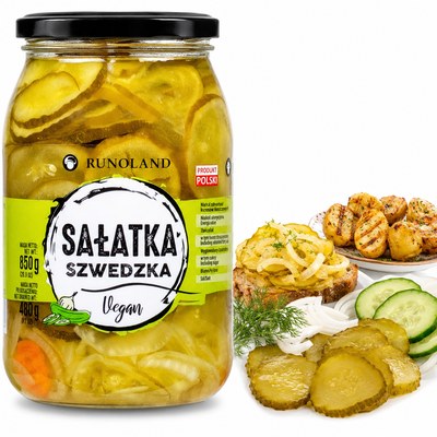 Runoland SAŁATKA SZWEDZKA VEGAN warzywna do obiadu potraw z