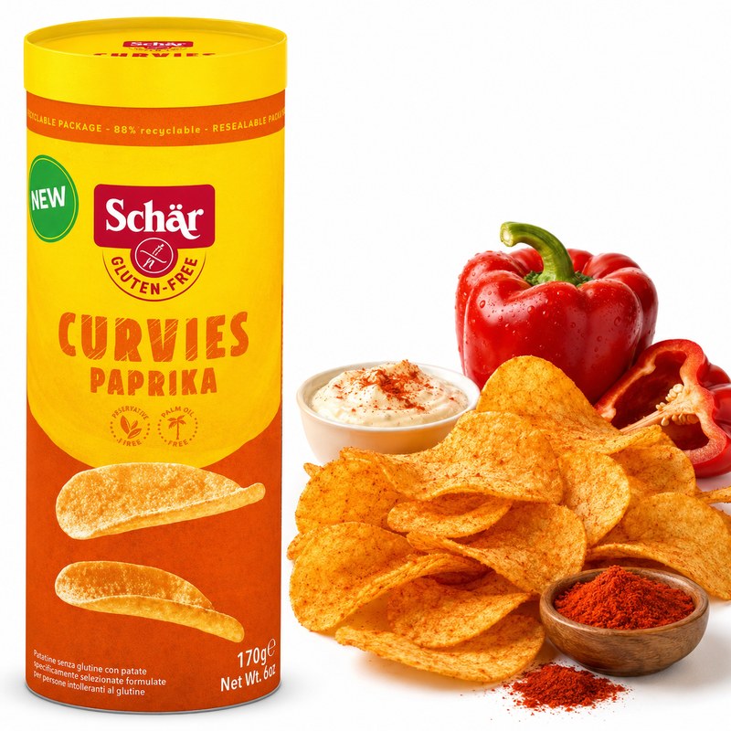 Schar CHIPSY ZIEMNIACZANE PAPRYKOWE BEZGLUTENOWE 170G