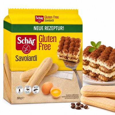 Schar BISZKOPTY BEZGLUTENOWE DŁUGIE SAVOIARDI 200G