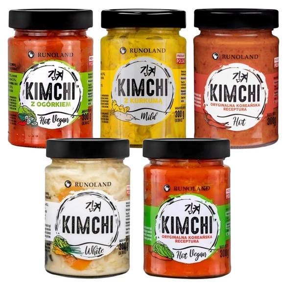 Runoland KIMCHI MIX ZESTAW 5szt kapusta pekińska RÓŻNE