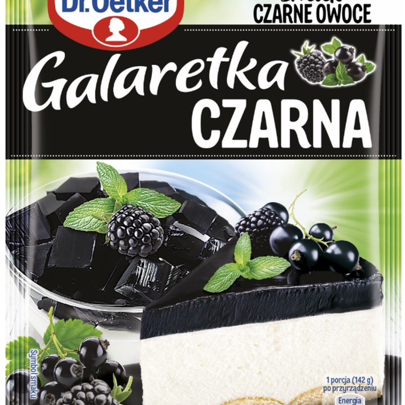 Dr.Oetker GALARETKA CZARNA PANNA COTTA 70G tylko 68 kcal w