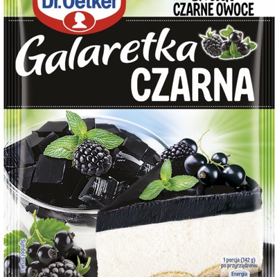 Dr.Oetker GALARETKA CZARNA PANNA COTTA 70G tylko 68 kcal w