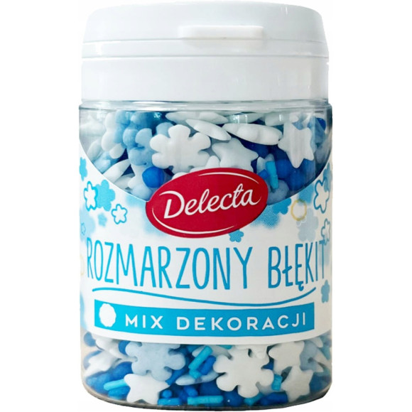 DELECTA DEKORACJE MIX POSYPEK ciastka babeczki pierniki ŚWIĘTA 5x55G DELECTA DEKORACJE MIX POSYPEK ciastka babeczki pierniki ŚWIĘTA 5x55G