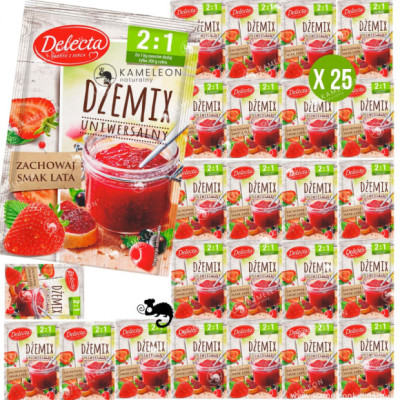 DELECTA DŻEMIX dżemofix UNIWERSALNY 2:1 x25 NA 25 kg OWOCÓW dżem konfitury