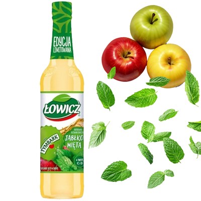 Łowicz WITAMINY SYROP JABŁKO-MIĘTA Tymbark 400ML