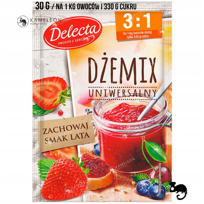 DELECTA DŻEMIX dżemofix UNIWERSALNY 3:1 x25 NA 25KG OWOCÓW dżem konfitury