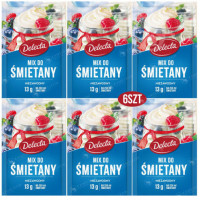 DELECTA MIX DO ŚMIETANY 6 sztuk 6x13g 78g