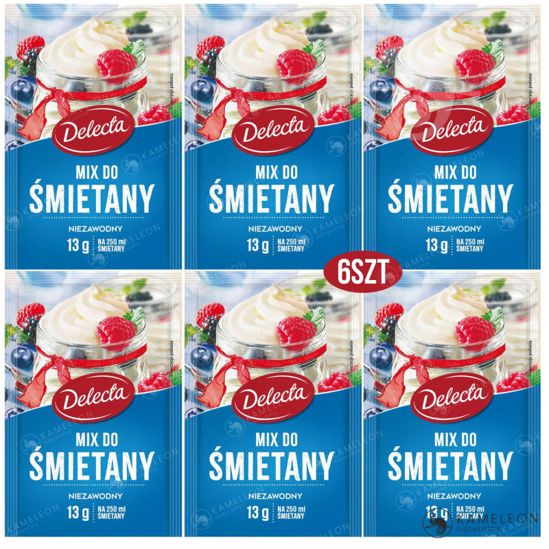DELECTA MIX DO ŚMIETANY 6 sztuk 6x13g 78g