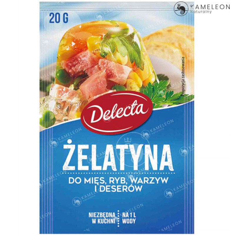 DELECTA ŻELATYNA 20g 8 sztuk 160g 0,16kg