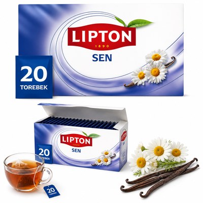 Lipton HERBATA ZIOŁOWA SEN + MELATONINA rumianek wanilia 20