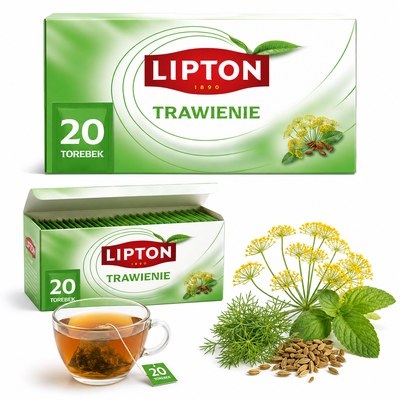 Lipton HERBATA ZIOŁOWA TRAWIENIE + ALOES koper włoski anyż