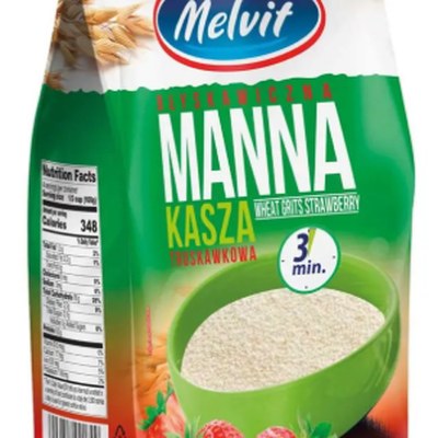Melvit KASZA MANNA BŁYSKAWICZNA TRUSKAWKOWA 400G