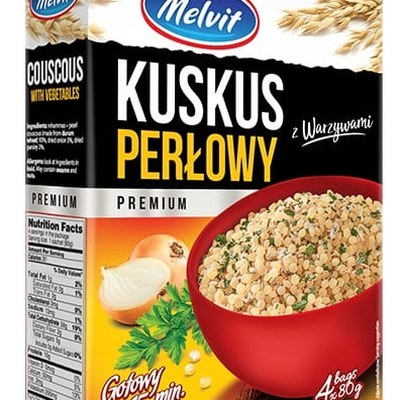 Melvit KUSKUS PERŁOWY Z WARZYWAMI (4 x 80 g) 320 g