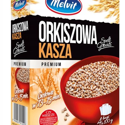 Melvit KASZA ORKISZKOWA PREMIUM 4x100G torebki