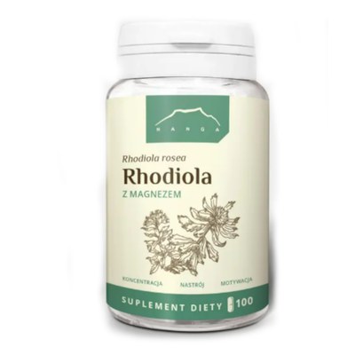 Nanga RHODIOLA Z MAGNEZEM 100 kapsułek wsparcie STRES UKŁAD