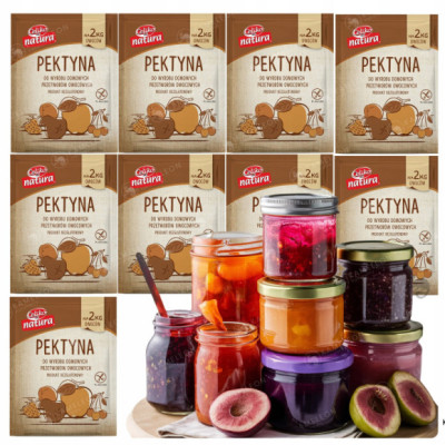 PEKTYNA 24g x9 szt na 18KG OWOCÓW DOMOWE PRZETWORY DŻEMY Bez Glutenu CELIKO