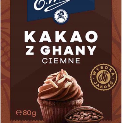 Wedel KAKAO Z GHANY CIEMNE obniżona zawartość tłuszczu 80G
