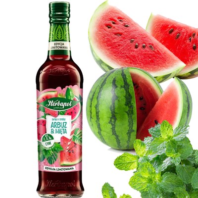 Herbapol SYROP SMAKI SŁOŃCA ARBUZ Z MIĘTĄ 420ML