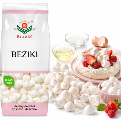 Brześć BEZY BEZIKI DO CIAST I DESERÓW 100g