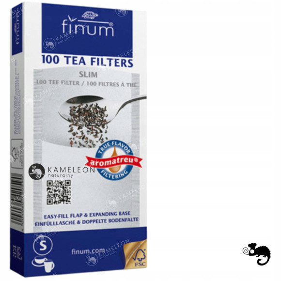 FILTRY DO HERBATY papierowe FINUM S slim SMALL 100 FILTRY DO HERBATY papierowe FINUM S slim SMALL 100
